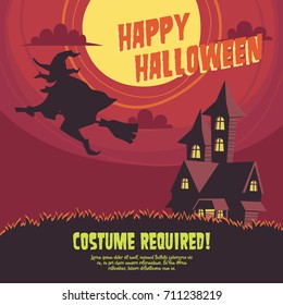 Halloween Party poster illustration.