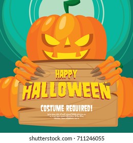 Halloween party poster illustration series