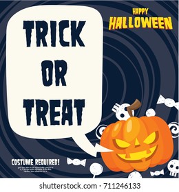 Halloween party poster illustration series