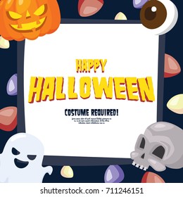 Halloween party poster illustration series