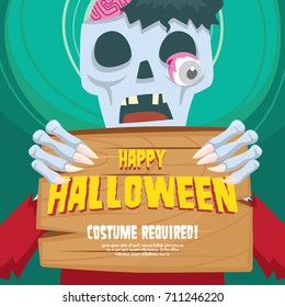 Halloween party poster illustration series