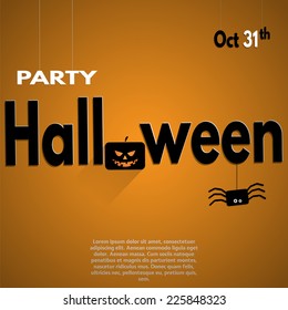 Halloween party poster. Made in vector