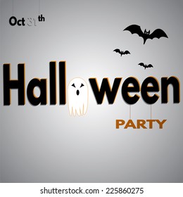 Halloween party poster. Made in vector