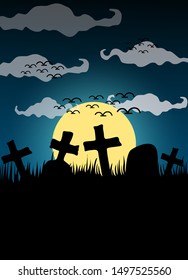 halloween party poster stock vector