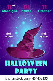 Halloween party poster.Halloween banner,Halloween flyer,Vector illustration