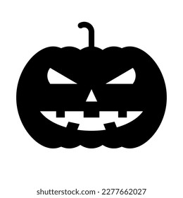 Halloween party pumpkin icon. Vector.