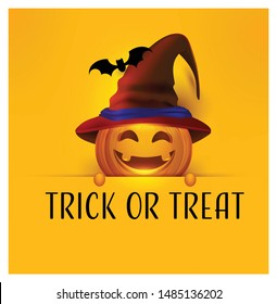 Halloween party pumpkin tricks or treat banner holiday for design