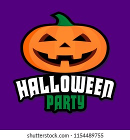 Halloween Party Pumpkin Vector