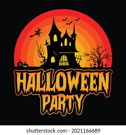 Halloween party - Halloween quotes t shirt design, vector graphic