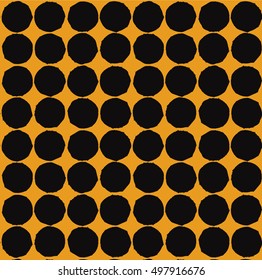 Halloween party seamless pattern flayer, banner, poster templates. Hand drawn traditional symbols, cute design elements