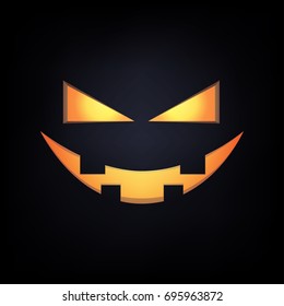 Halloween Party sign abstract background vector illustration. Halloween poster, invitation or banner.