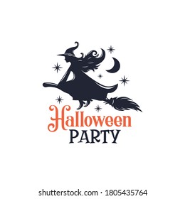 Halloween party slogan inscription. Vector quotes. Illustration for Halloween for prints on t-shirts and bags, posters, cards. Isolated on white background. Halloween phrase.