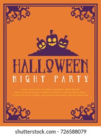 Halloween party style poster collection