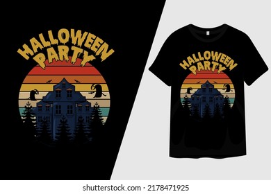 Halloween Party T Shirt Design
