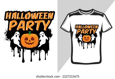 Halloween party t shirt design 