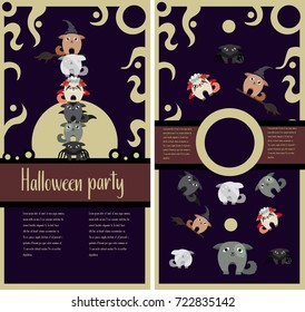 Halloween party template