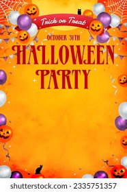 Ilustración vectorial de la plantilla de la fiesta de Halloween ( con espacio de texto )