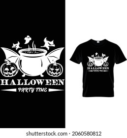 Hora de la fiesta de Halloween para el fantasma