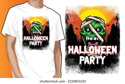Halloween Party T-shirt Design Hello Halloween