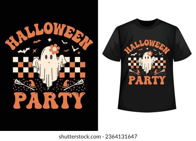 Halloween party - Halloween t-shirt design template.