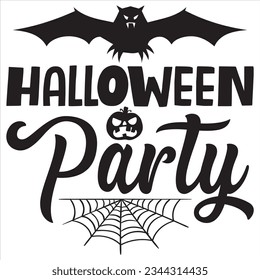 Halloween Party T-shirt Design Vector File