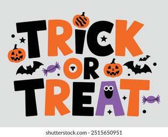 Halloween party tshirt design Vector Graphics. Print ready Halloween t-shirt design.