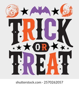 Halloween party tshirt design Vector Graphics. Print ready Halloween t-shirt design.
