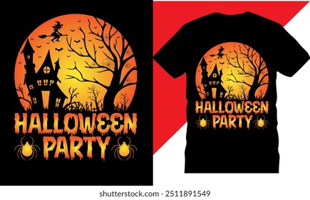 Halloween Party tshirt, printable t shirt design, High quality tshirt design, Halloween t shirt, Original Vector illustration for t-shirt design, Best Halloween t shirt designs, Creative design