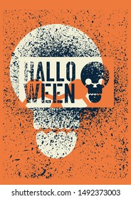 Halloween Party typographical vintage stencil spray grunge style poster. Retro vector illustration.
