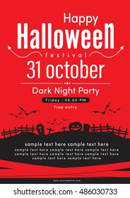 Halloween party vector background