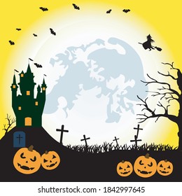 halloween party vector background illustration