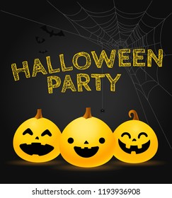 Halloween party vector card