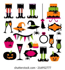 Halloween party vector graphic collection.