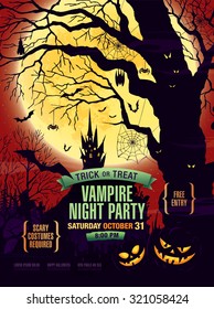 Halloween party. Vector illustration