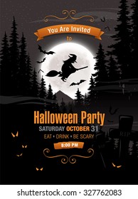 Halloween party. Vector illustration