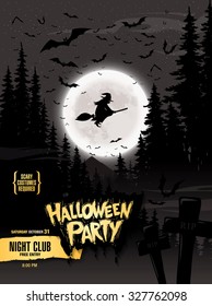 Halloween party. Vector illustration