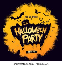 Halloween party. Vector illustration