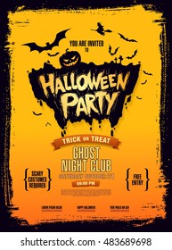 Halloween party. Vector illustration