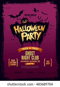 Halloween party. Vector illustration