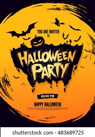 Halloween party. Vector illustration