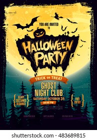 Halloween party. Vector illustration