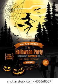 Halloween party. Vector illustration