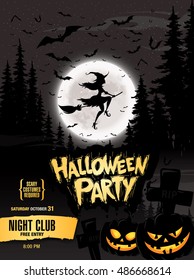 Halloween party. Vector illustration