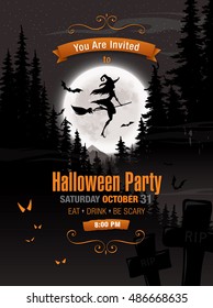 Halloween party. Vector illustration