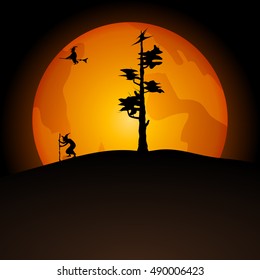 Halloween party. Vector illustration