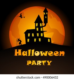 Halloween party. Vector illustration