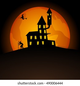 Halloween party. Vector illustration