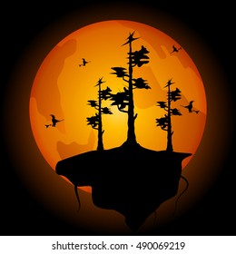 Halloween party. Vector illustration