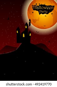 Halloween party. Vector illustration