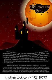 Halloween party. Vector illustration